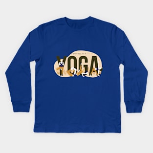 International Day of Yoga Kids Long Sleeve T-Shirt